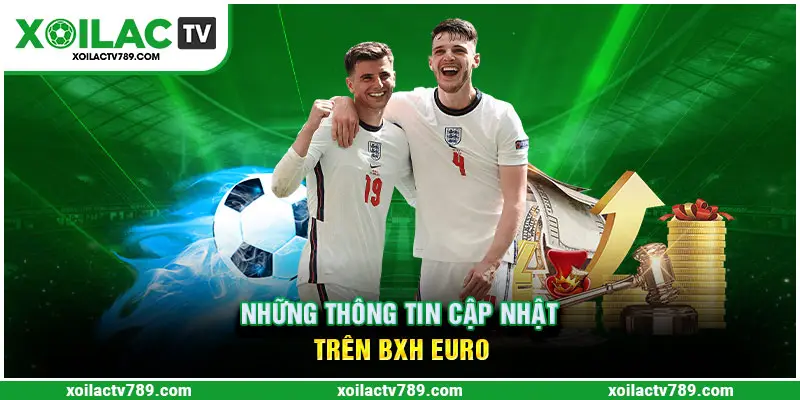 Những thông tin cập nhật trên bảng xếp hạng